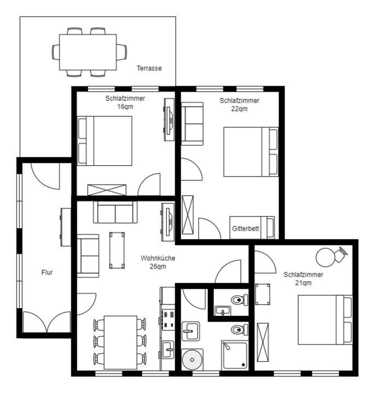 Brodersby-Goltoft Ferienwohnung Biethahn - Gaarden מראה חיצוני תמונה